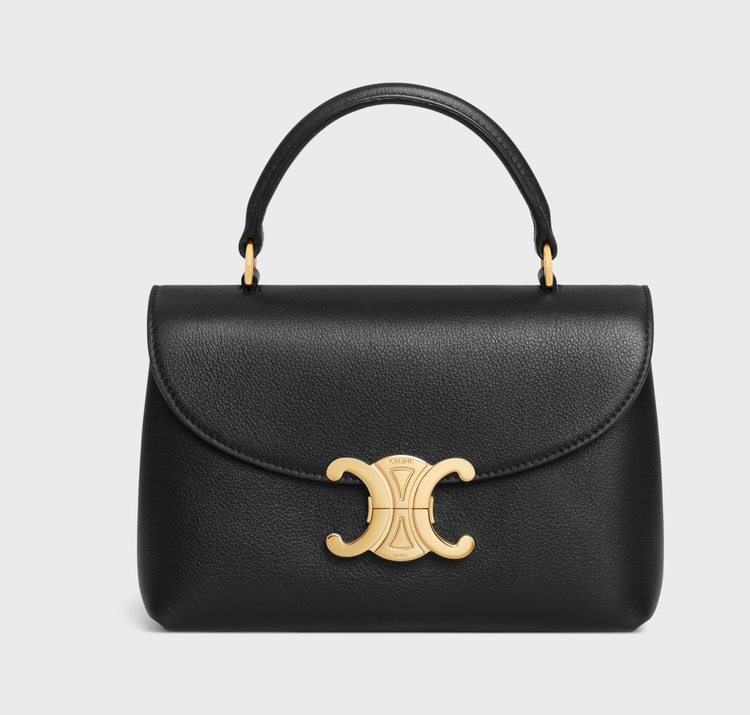 ☆☆CELINE☆☆ 24SS (10L063GCJ 38NO) Women’s Mini Clea Besa Celine Mini Besace Clea Bag in Black Shiny Calfskin — UFO No